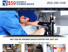 Tablet Screenshot of 59rooterandplumbing.com